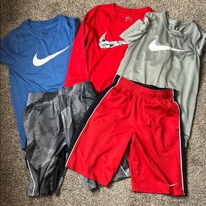Lot of Nike boys shirts and shorts